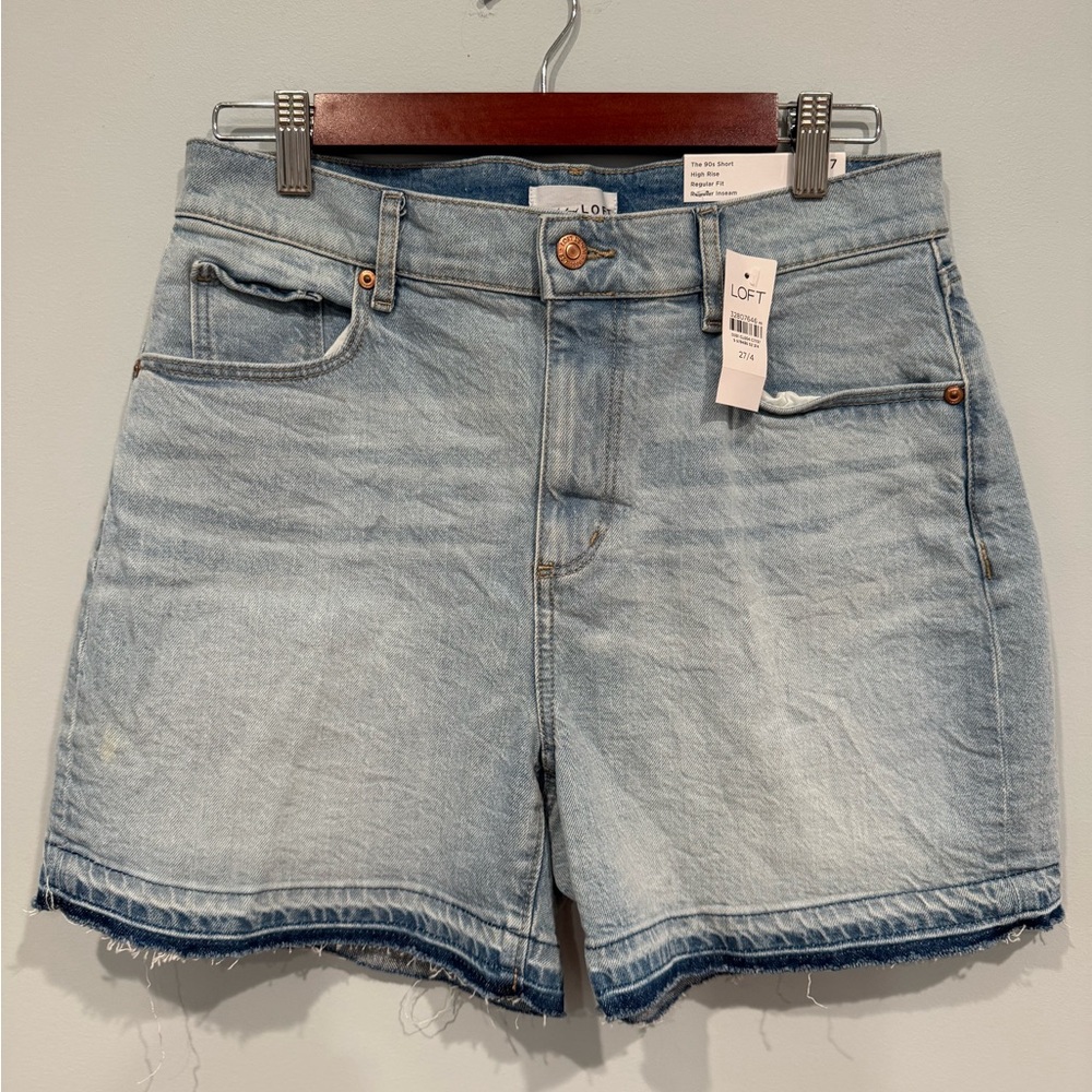 LOFT Light Blue Jean Shorts